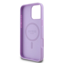 Case Guess GUHMP16XPSAPSMEU Apple iPhone 16 Pro Max hardcase Saffiano Peony Classic Logo MagSafe purple