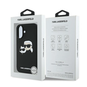 Case Karl Lagerfeld KLHMP16MSKCHPPLK Apple iPhone 16 Plus hardcase Silicone Double Heads Print MagSafe black