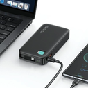 USAMS Powerbank + retractable Lightning cable 10000 mAh PD 20W Fast Charge XY Series purple