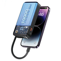 USAMS Powerbank + retractable Lightning cable 10000 mAh PD 20W Fast Charge XY Series purple