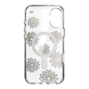 Speck Presidio Lux ClickLock & MagSafe Apple iPhone 16 Plus (Sunshine Daisies / Clear / Gold)