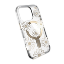 Speck Presidio Lux ClickLock & MagSafe Apple iPhone 16 Pro (Sunshine Daisies / Clear / Gold)