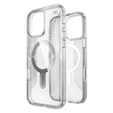Speck Presidio Perfect-Clear Grip ClickLock & MagSafe Apple iPhone 16 Pro Max (Clear / Chrome Finish / Serene Silver)