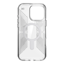 Speck Presidio Perfect-Clear Grip ClickLock & MagSafe Apple iPhone 16 Pro Max (Clear / Chrome Finish / Serene Silver)