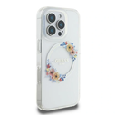 Guess GUHMP16LHFWFCT Apple iPhone 16 Pro hardcase IML Flowers Wreath MagSafe clear