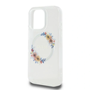 Guess GUHMP16LHFWFCT Apple iPhone 16 Pro hardcase IML Flowers Wreath MagSafe clear