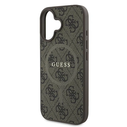 Guess GUHMP16MG4GFRW Apple iPhone 16 Plus hardcase 4G Ring Classic Logo MagSafe brown