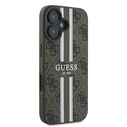 Guess GUHMP16MP4RPSW Apple iPhone 16 Plus hardcase 4G Printed Stripes MagSafe brown