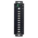 USB Hub StarTech 10-Port Industrial 2.0 Hub, Rugged USB Hub w/15kV Air/8kV