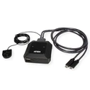KVM Switch Aten 2P USB-C 4K DP US3312 Cable