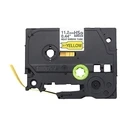 Ταινία Ετικετογράφου Brother HSe-631E - 11.2 mm x 1.5 m - Black to Yellow