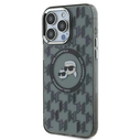 Karl Lagerfeld KLHMP15LHMCKMHK Apple iPhone 15 Pro IML Monogram Karl&Choupette Head MagSafe black
