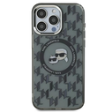 Karl Lagerfeld KLHMP15LHMCKMHK Apple iPhone 15 Pro IML Monogram Karl&Choupette Head MagSafe black