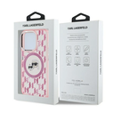 Karl Lagerfeld KLHMP15LHMCKMHP Apple iPhone 15 Pro IML Monogram Karl&Choupette Head MagSafe pink