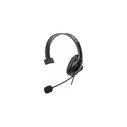 Multimedia Headset Manhattan Mono USB-links / right portable 2m cable(Black)