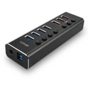 USB Hub Lindy 4 Port USB 3.0 with 3 fast charging ports