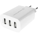 Φορτιστής Πρίζας Conceptronic 3Port 30W,USB-A White