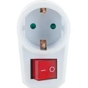Μονόπριζο με Διακόπτη Schwaiger 1xSchuko with switch White