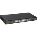 Network Switch LevelOne 24x GE GES-2128 4xGE 4xGSFP 19" Hilbert