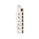 Πολύπριζο Logilink 6-fach,6xCEE 7/3,m. 7switches,white