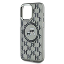 Karl Lagerfeld KLHMP15XHMCKMHK Apple iPhone 15 Pro Max IML Monogram Karl&Choupette Head MagSafe black