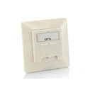 Πρίζα Δικτύου Equip Aufputz Frontplatte Cat6A 2x RJ45 RAL 9010 Reinwhite(White)