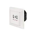 Πρίζα Logilink flush-mounted socket, 2x USB-A, 1x USB-C