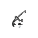 Βάση Monitor Manhattan Alu 2 monitor mount 17-32" + 8-in-1 docking station(Black)