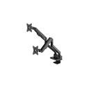 Βάση Monitor Manhattan Alu 2 monitor mount 17-32" + 8-in-1 docking station(Black)