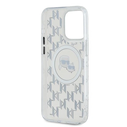 Karl Lagerfeld KLHMP15XHMCKMHT Apple iPhone 15 Pro Max IML Monogram Karl&Choupette Head MagSafe transparent