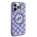 Karl Lagerfeld KLHMP15XHMCKMHU Apple iPhone 15 Pro Max IML Monogram Karl&Choupette Head MagSafe purple