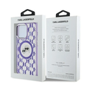 Karl Lagerfeld KLHMP15XHMCKMHU Apple iPhone 15 Pro Max IML Monogram Karl&Choupette Head MagSafe purple