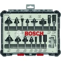 Σετ Φρέζες Bosch 15 pcs Wood Bit Set for 6mm Shank Router