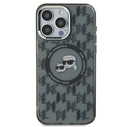 Karl Lagerfeld KLHMP16SHMCKMHK Apple iPhone 16 IML Monogram Karl&Choupette Head MagSafe black