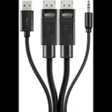 Καλώδιο Kvm Belkin DUAL DP/USB/AUD SKVM CBL