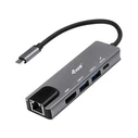 Docking Station Equip USB-C->HDMI,Gigabit LAN,2xUSB3.0,100WPD 0,25m