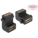 Αντάπτορας HDMI Delock HDMI A -> A F/F 90° below