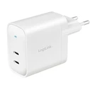 Φορτιστής Πρίζας Logilink 2x USB-C, GaN, 40W