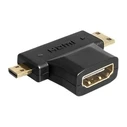 Αντάπτορας HDMI Delock HDMI A -> mini C + micro D F/M/St