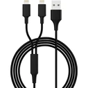 Καλώδιο USB Smrter Hydra DUO Typ Lightning, 120cm, black