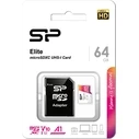 Κάρτα Μνήμης microSD 64GB Silicon Power UHS-1 Elite/CL.10 ink.AdNEU