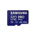 Κάρτα Μνήμης microSD 512GB Samsung SDXC PRO Ulti.(Class10) Adap
