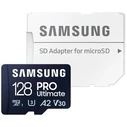 Κάρτα Μνήμης microSD 128GB Samsung SDXC PRO Ulti.(Class10) Adap