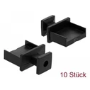 Αξεσουάρ Δικτύου Delock dust protection TypA-socket with Griff Black 10 pieces