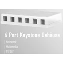 Αξεσουάρ Δικτύου EFB Keystone connection box, 6Port, surface-mounted