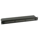 Patch Panel Δικτύου EFB STP 24xRJ45 Cat.6A, 19" 1HE, Black