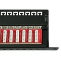 Patch Panel Δικτύου EFB STP 24xRJ45 Cat.6A, 19" 1HE, Black
