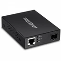 Media Converter Trendnet fiber optic Gigabit PoE PD SFP