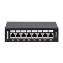 Patch Panel Intellinet 8-Port Cat6a FTP Desktop Black