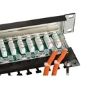 Patch Panel Lindy Cat6 24p STP 1HE Black
